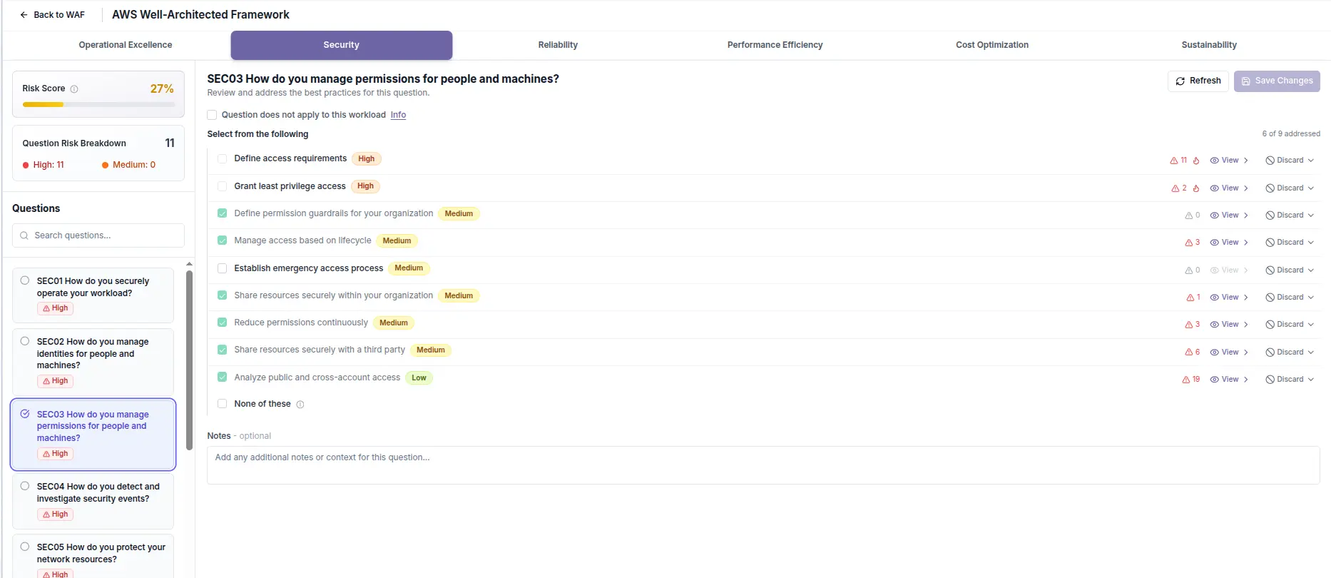 Well-Architected Framework Review